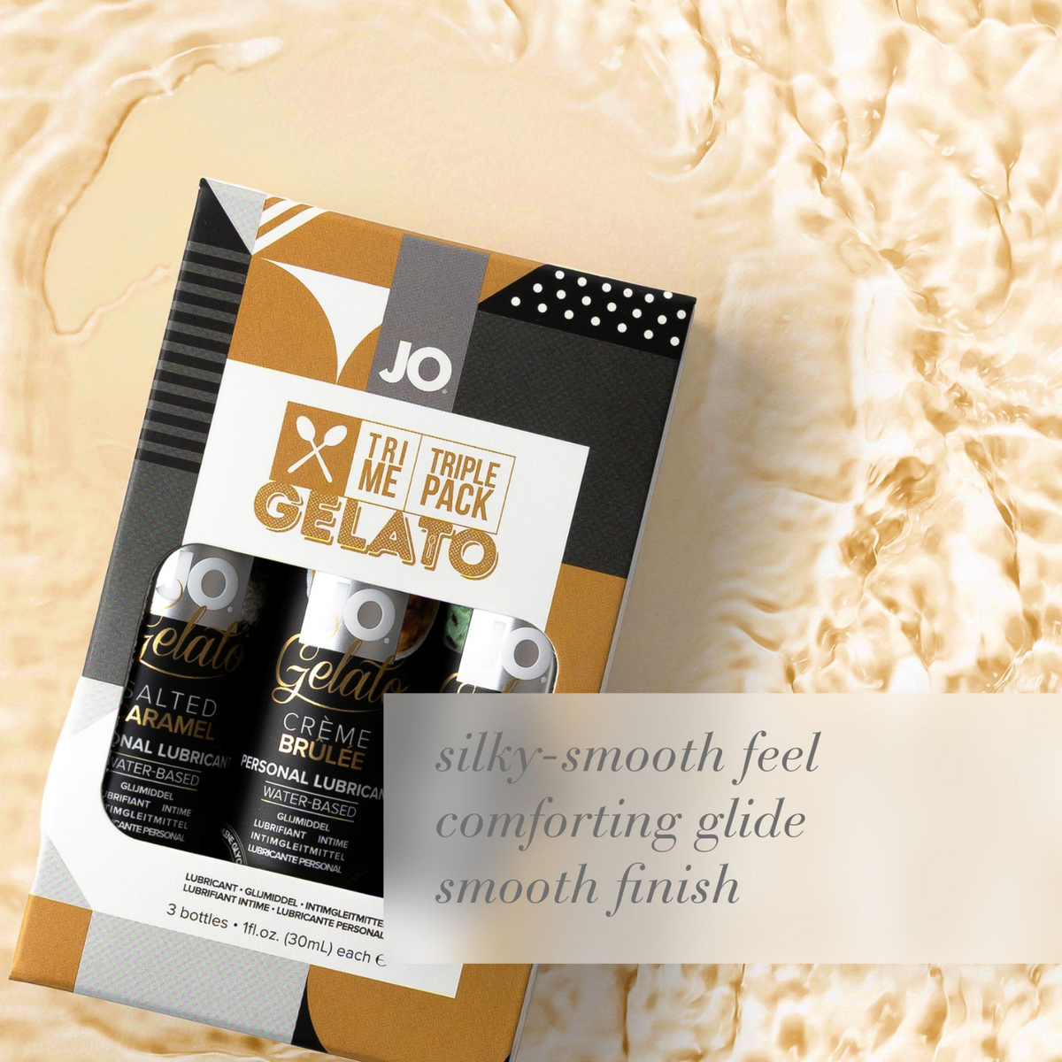 JO Limited Edition Tri Me Triple Pack GELATO - silky smooth