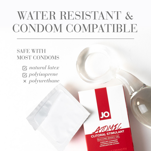 System JO Atomic Clitoral Stimulant Gel 10ml - water resistant