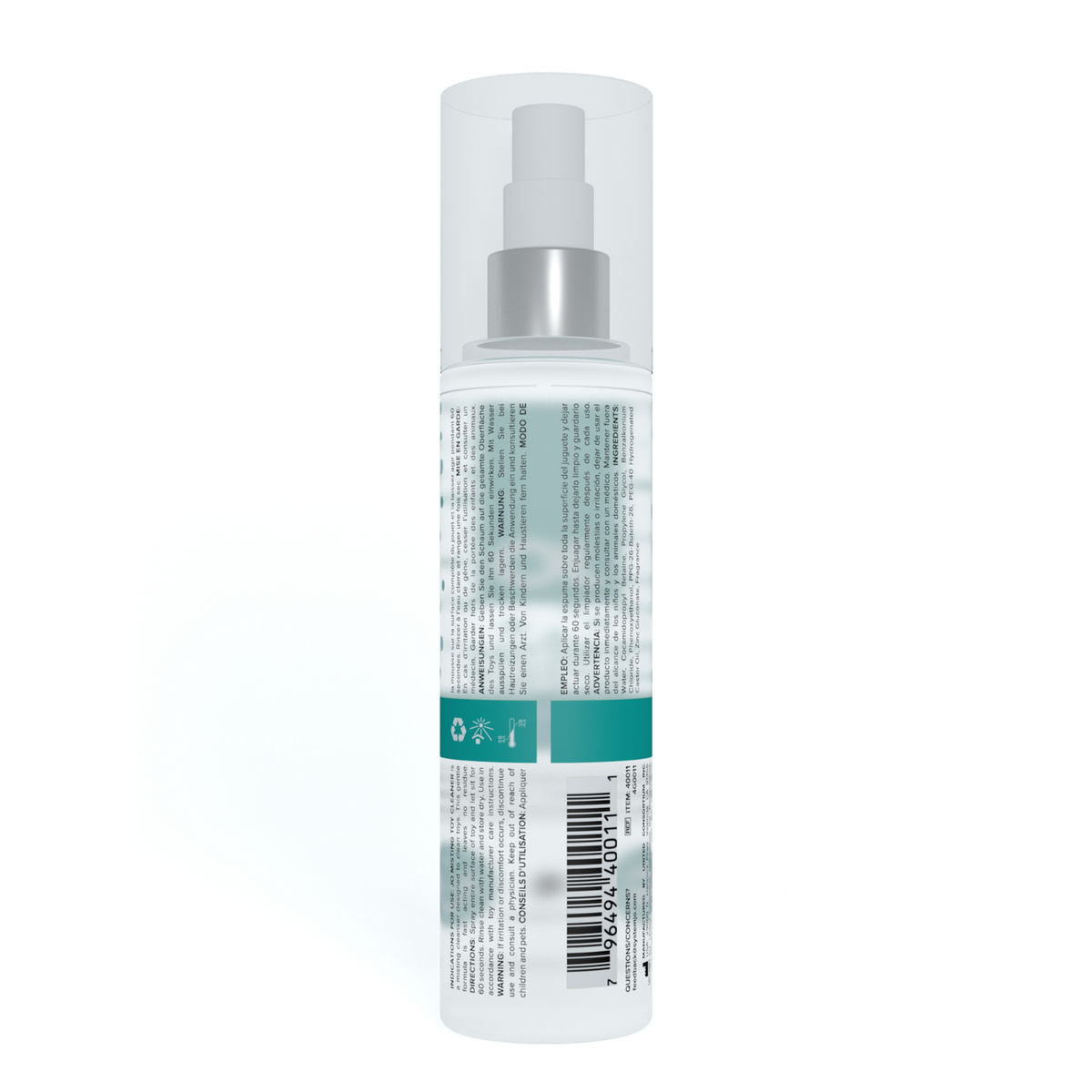 System JO Misting Toy Cleaner 120 ml - back