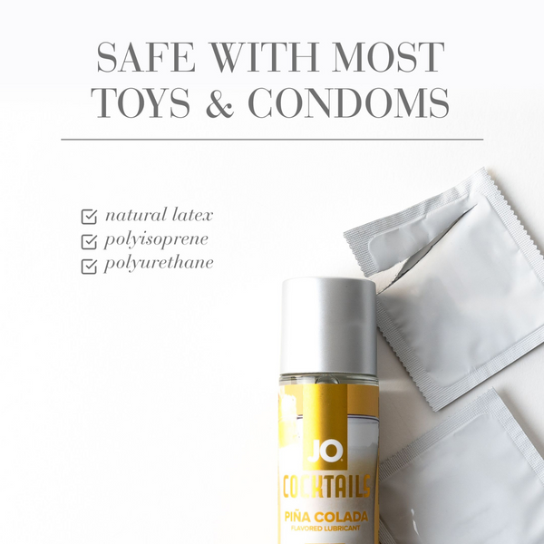 JO Cocktails Pina Colada Flavored Lube 2 fl oz - safe to use