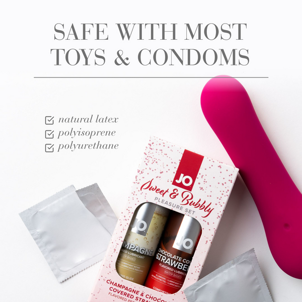JO Sweet & Bubbly Pleasure Set Water-Based - safe to use