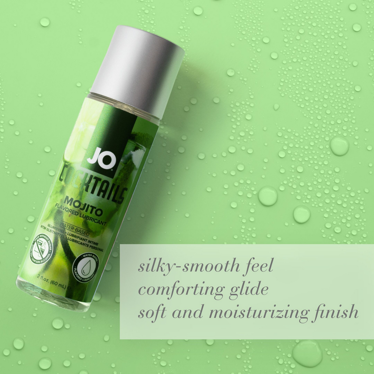 JO Cocktails Mojito Flavored Lube 2 fl oz - silky smooth
