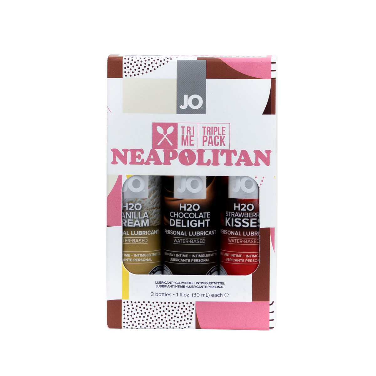 JO Tri Me Triple Pack NEAPOLITAN Water-Based Main image