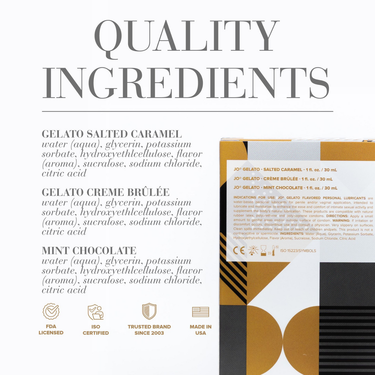 JO Limited Edition Tri Me Triple Pack GELATO - quality