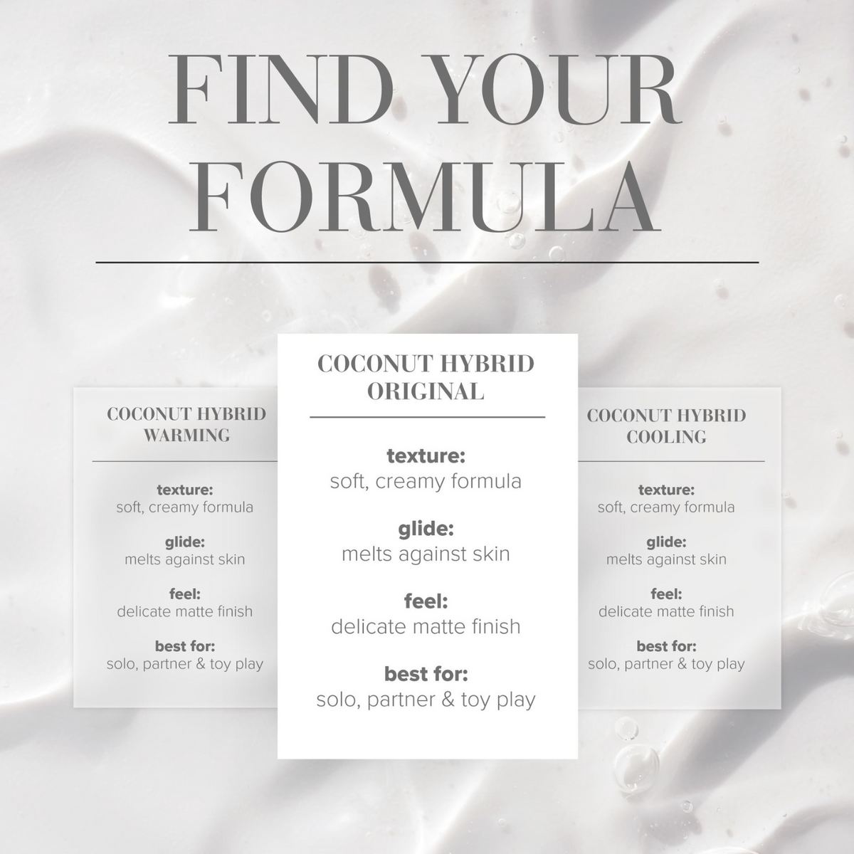 JO Silicone Free Hybrid Coconut Original - formula