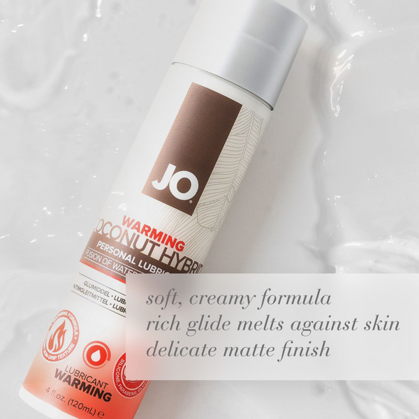 JO Silicone Free Hybrid Lubricant with Coconut Warming - creamy formula