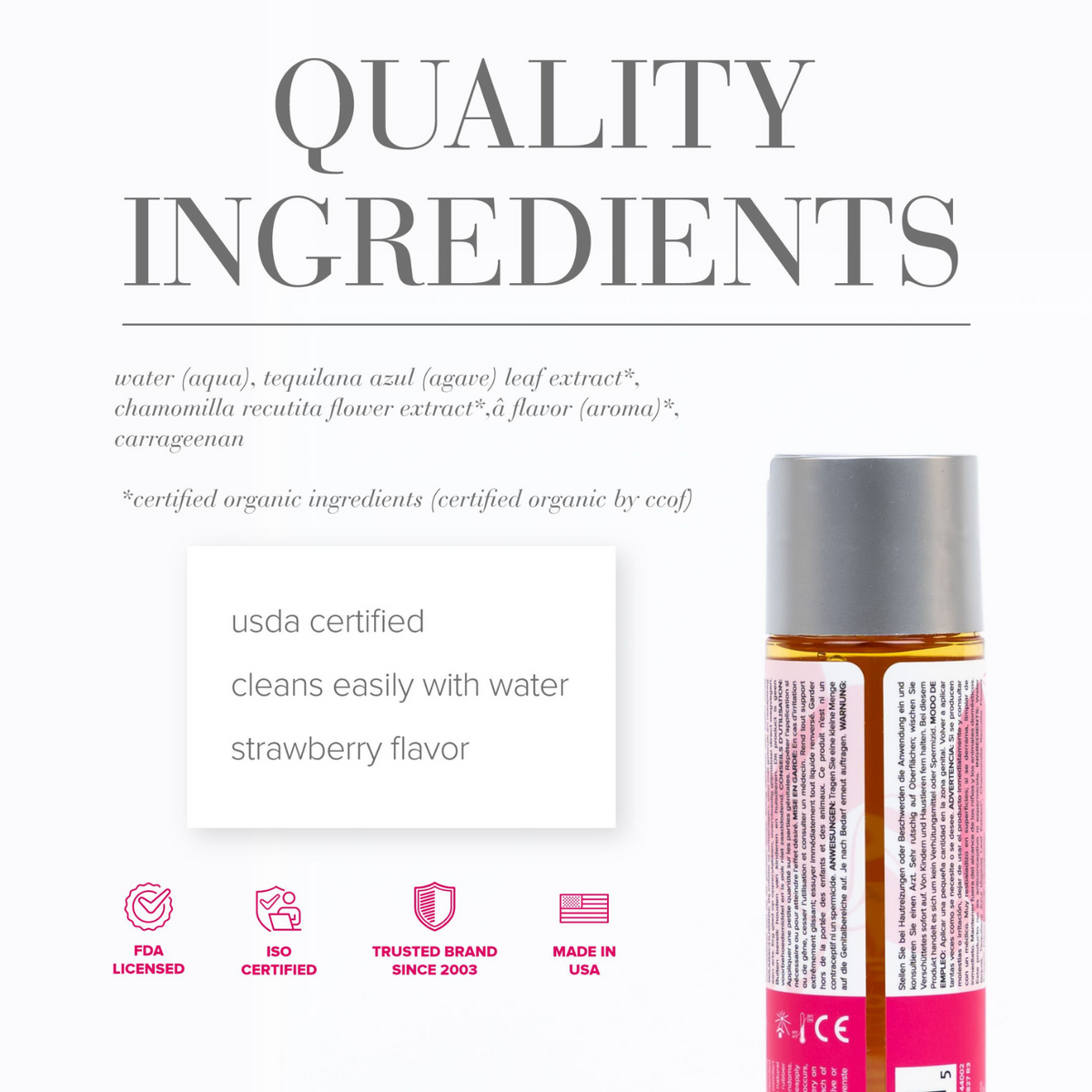 System JO Naturalove Organic Strawberry - quality