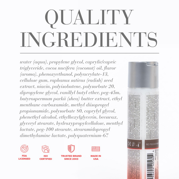 JO Silicone Free Hybrid Lubricant with Coconut Warming - quality