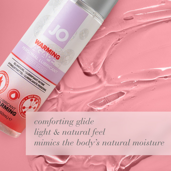 JO Agapé Warming Lubricant Water-Based 2 fl oz - natual feel