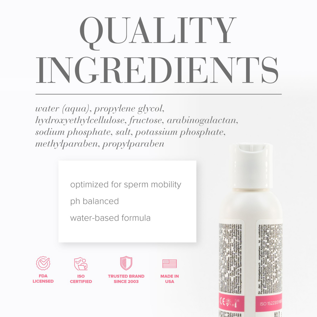 JO Actively Trying Fertility Friendly Water-Based Personal Lubricant 4 fl oz - quality