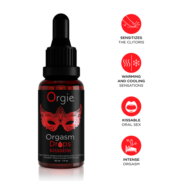 Orgie Orgasm Drops Kissable Gel