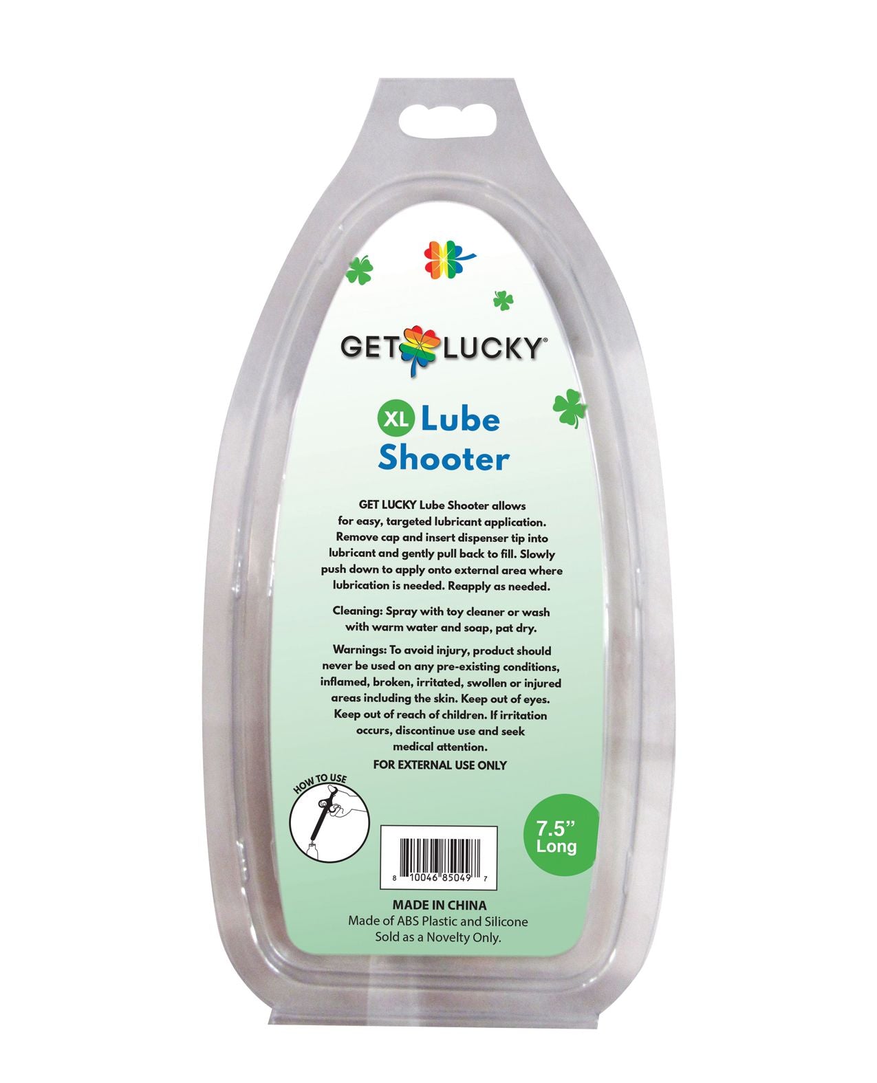 Consigue Lucky Lube Shooter XL Negro Imagen secundaria del producto