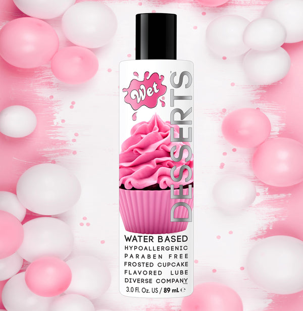 Wet Desserts water-based hypoallergenic paraben free frosted cupcake flavored lube