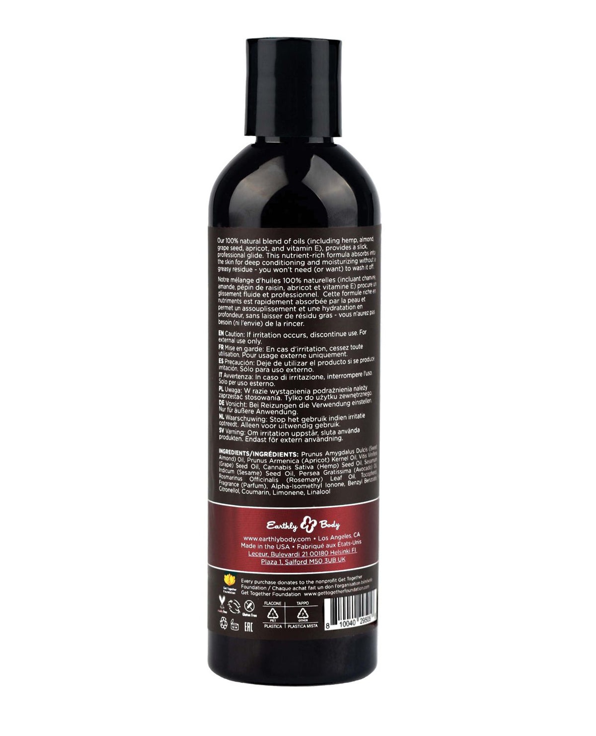 Earthly Body Massage & Body OIL Kashmir Musk