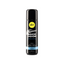 A small black bottle of pjur BACK DOOR Moisturising anal water-based personal lubricant 250ml with a yellow logo and light blue accents on a white background.