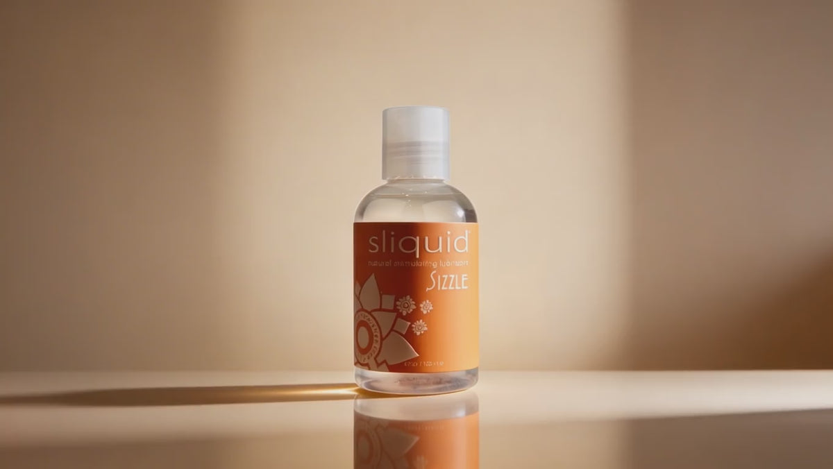 A video clip of Sliquid Sizzle Stimulating lube.