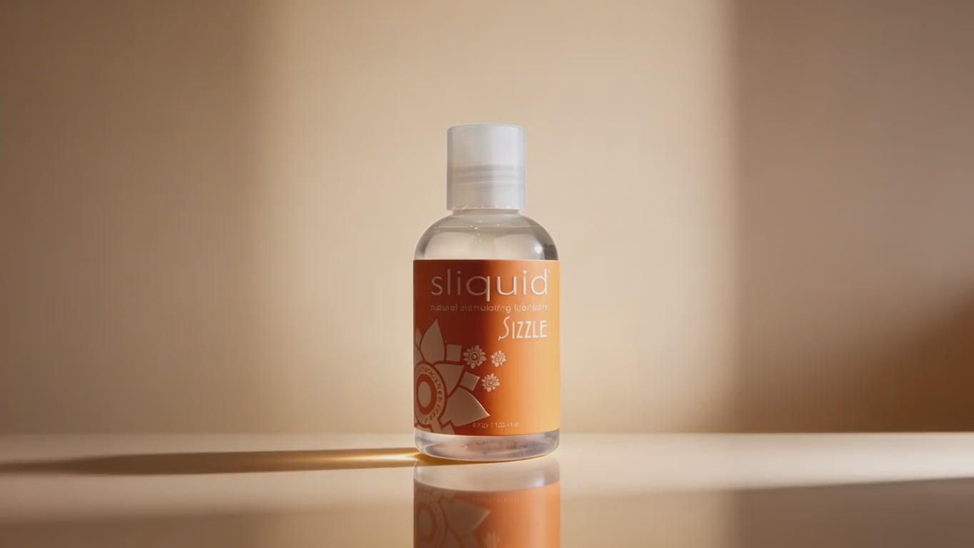 A video clip of Sliquid Sizzle Stimulating lube.