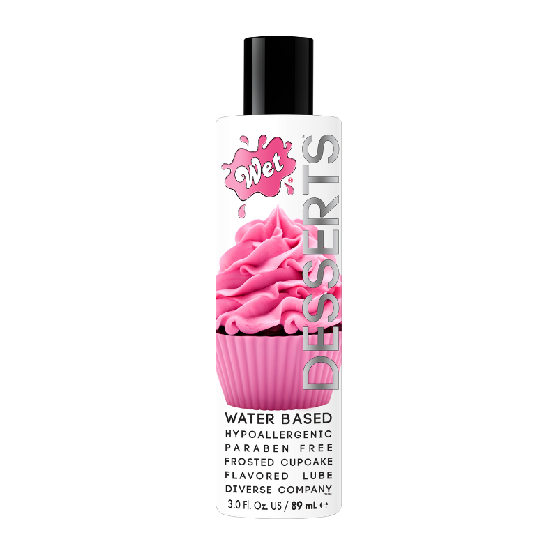 Wet Desserts water-based hypoallergenic paraben free frosted cupcake flavored lube