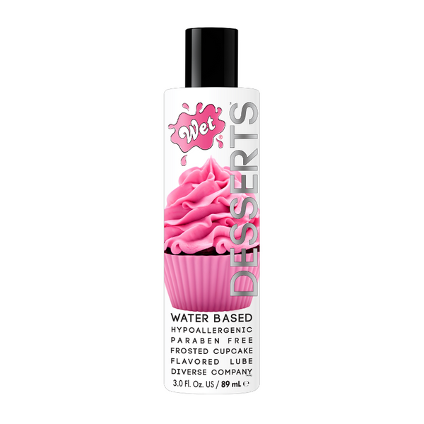 Wet Desserts water-based hypoallergenic paraben free frosted cupcake flavored lube