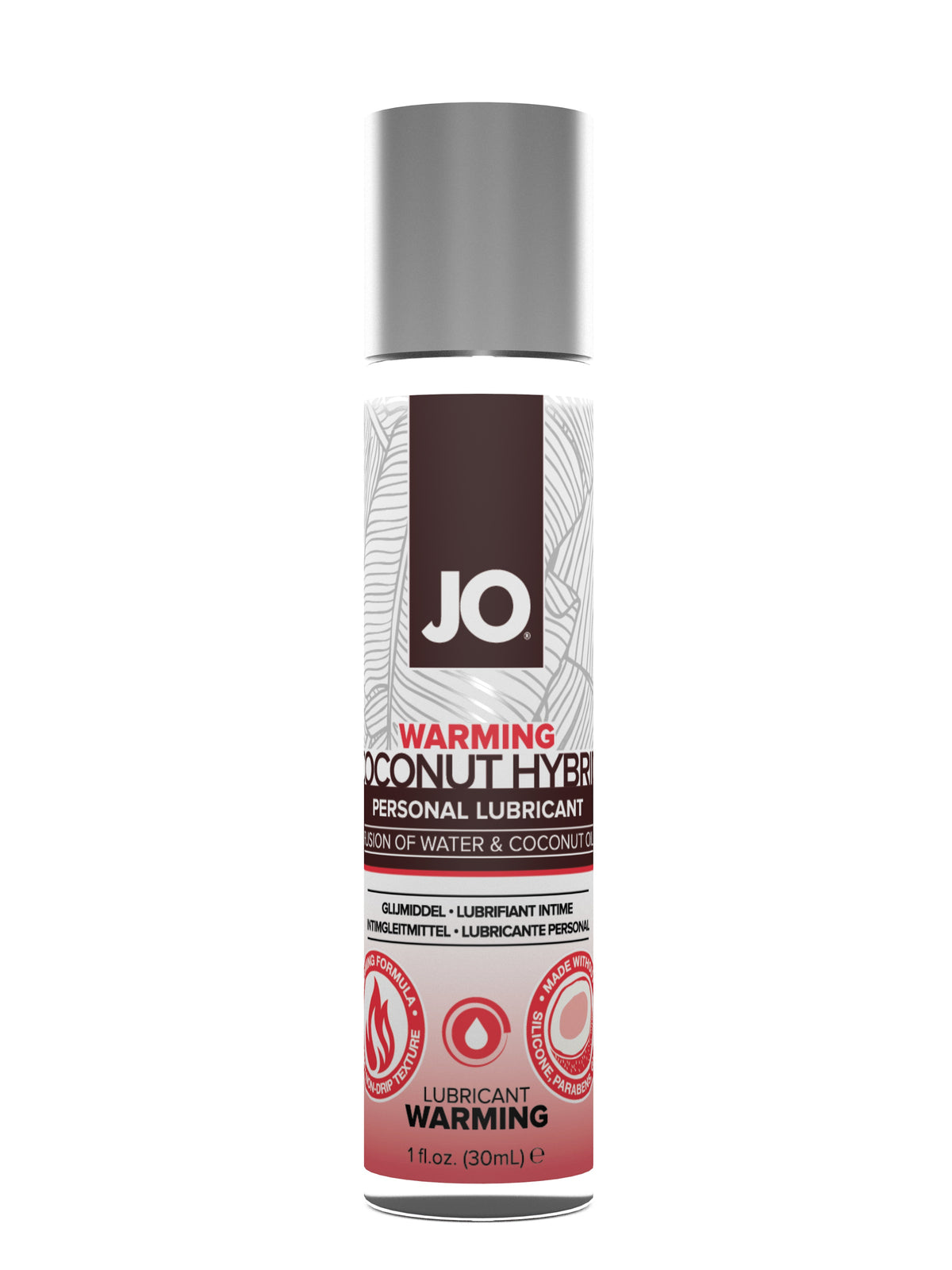 JO Silicone Free Hybrid Lubricant with Coconut Warming 1 fl oz