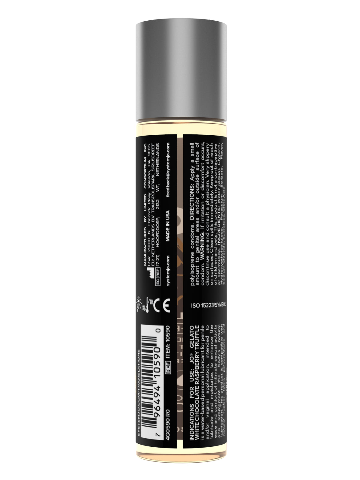 Jo Gelato White Chocolate Raspberry Truffle Lubricant 1 fl oz