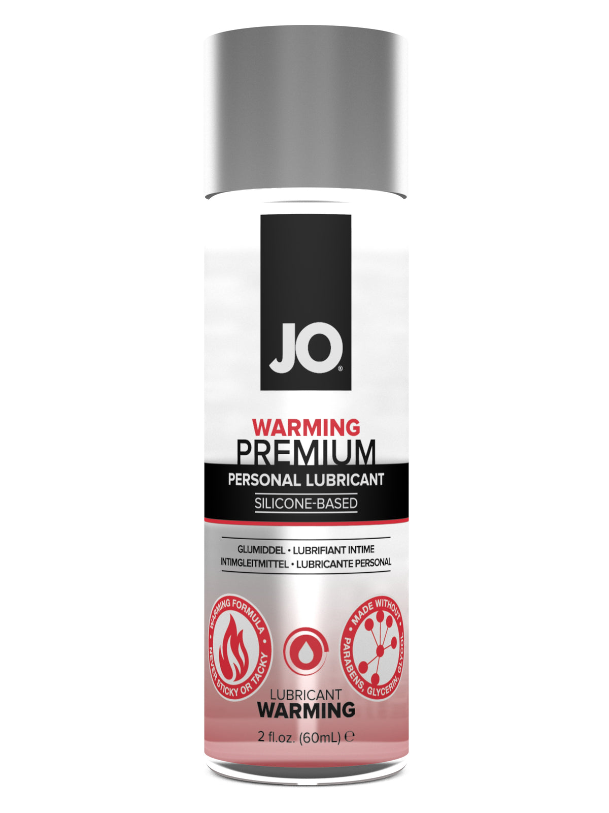 JO Premium Warming Silicone-Based Lubricant 2 fl oz