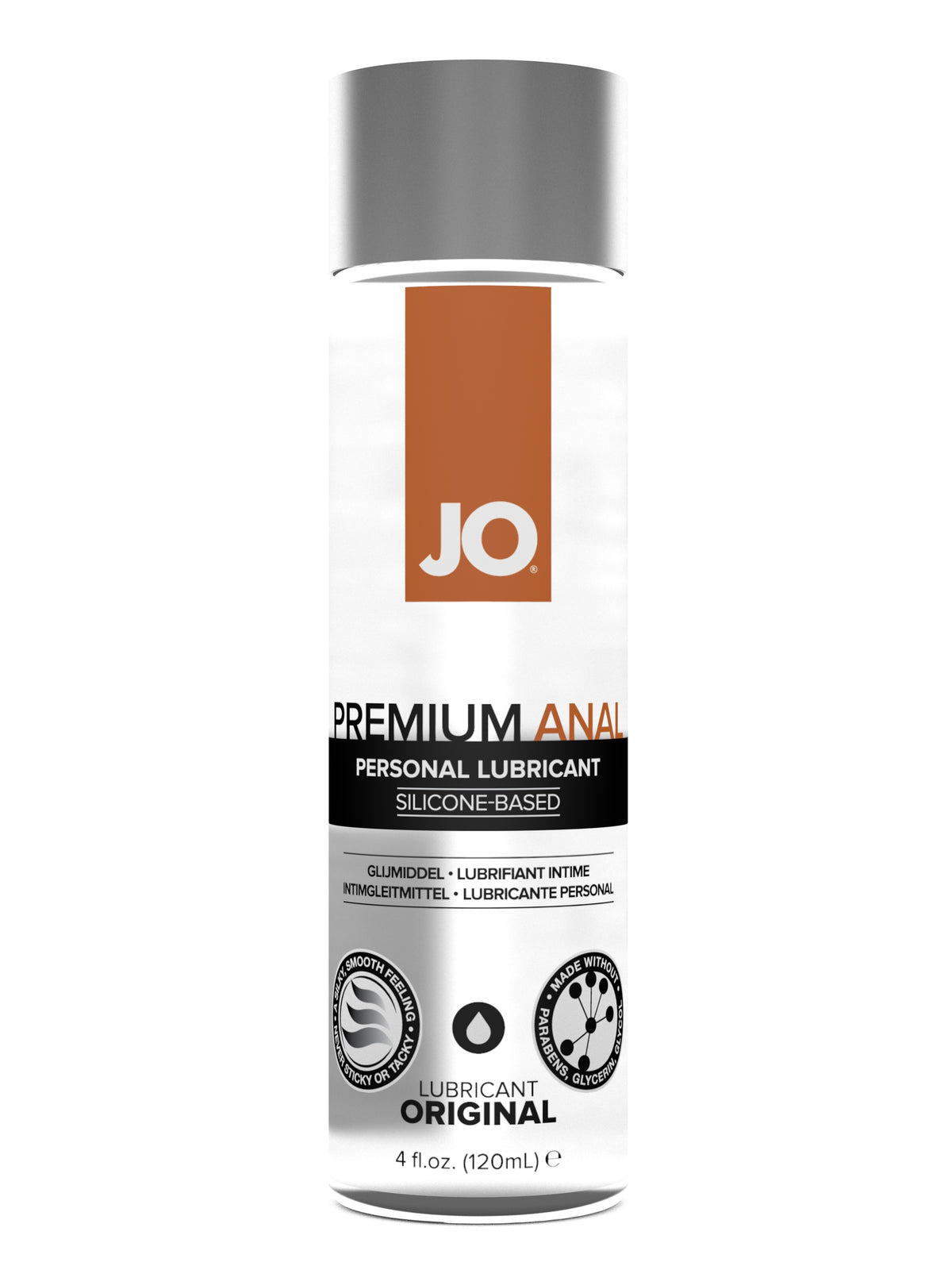 JO Premium Anal Original Silicone-Based Lubricant 4 fl oz