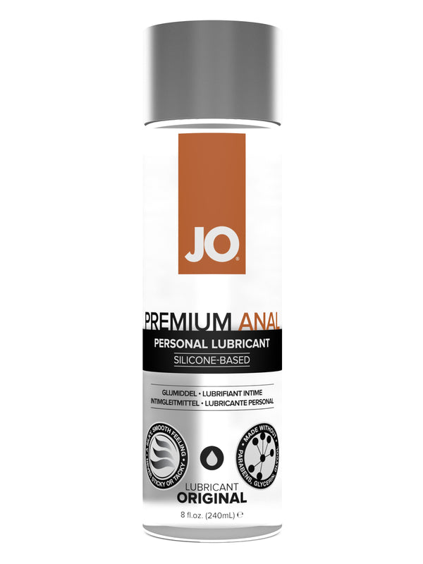JO Premium Anal Original Silicone-Based Lubricant 8 fl oz