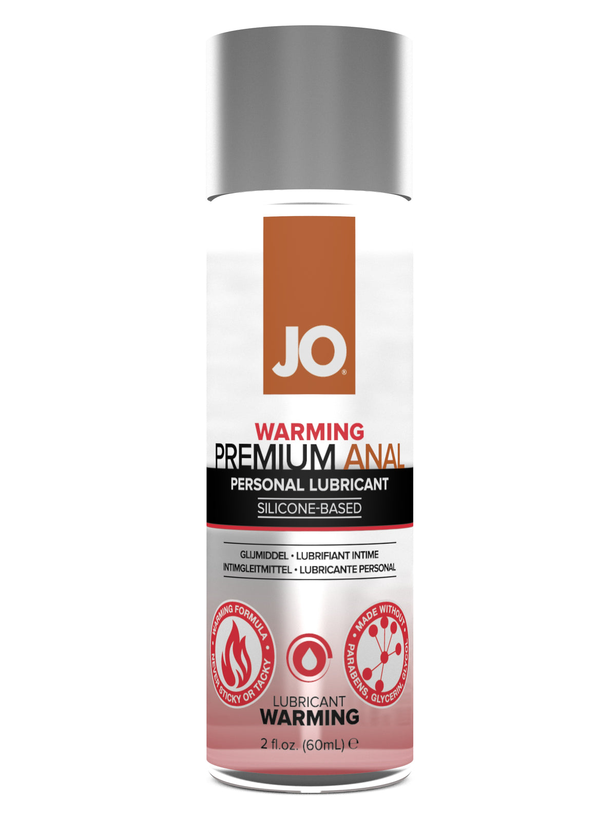 JO Premium Anal Warming Lubricant Silicone-Based 2 fl oz Imagen principal del producto