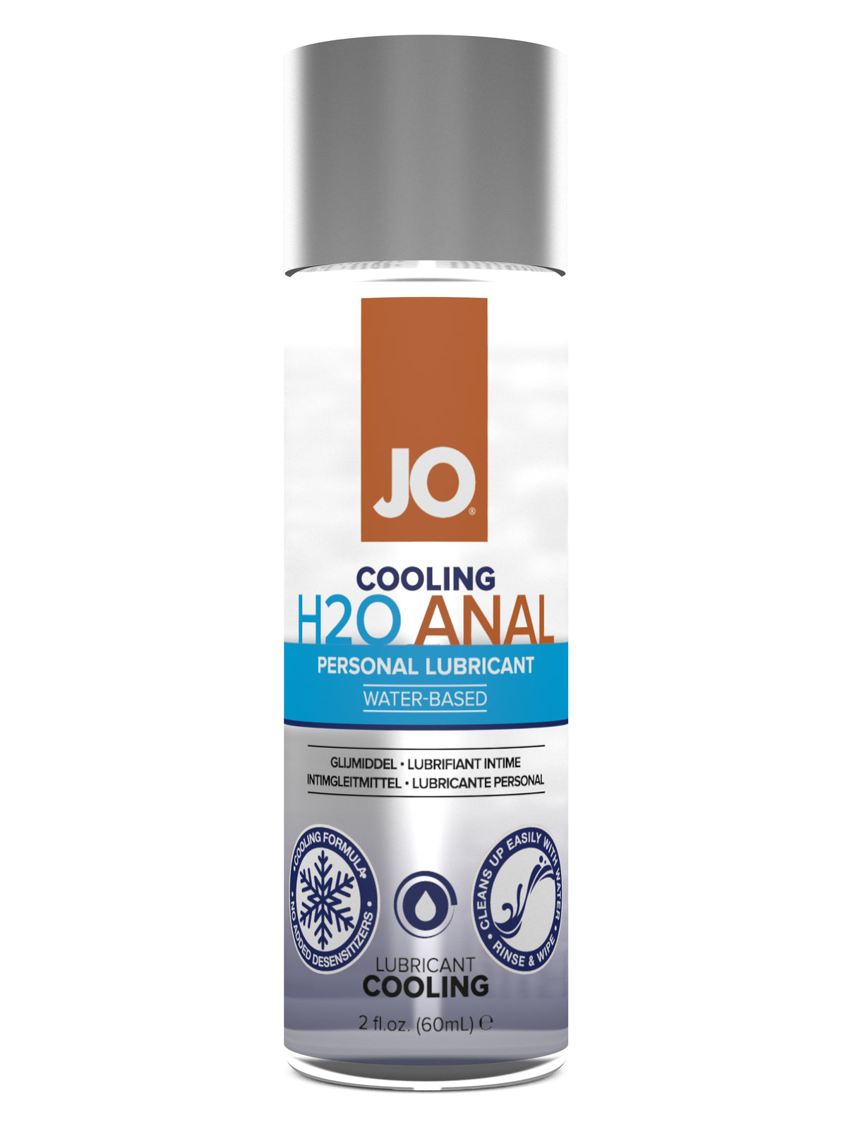 JO H2O Anal Cooling Lubricant Water-Based 2 fl oz Imagen principal del producto