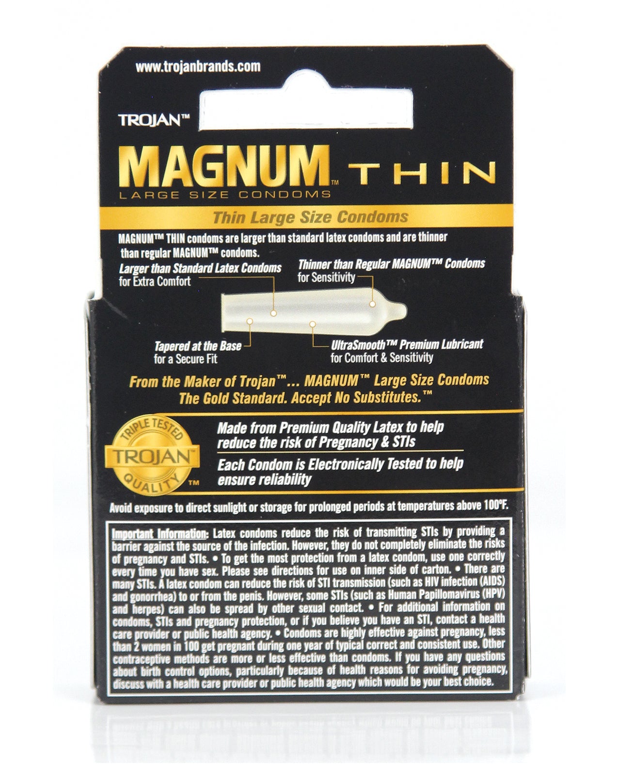 Trojan Magnum Thin 3 Pack Secondary image