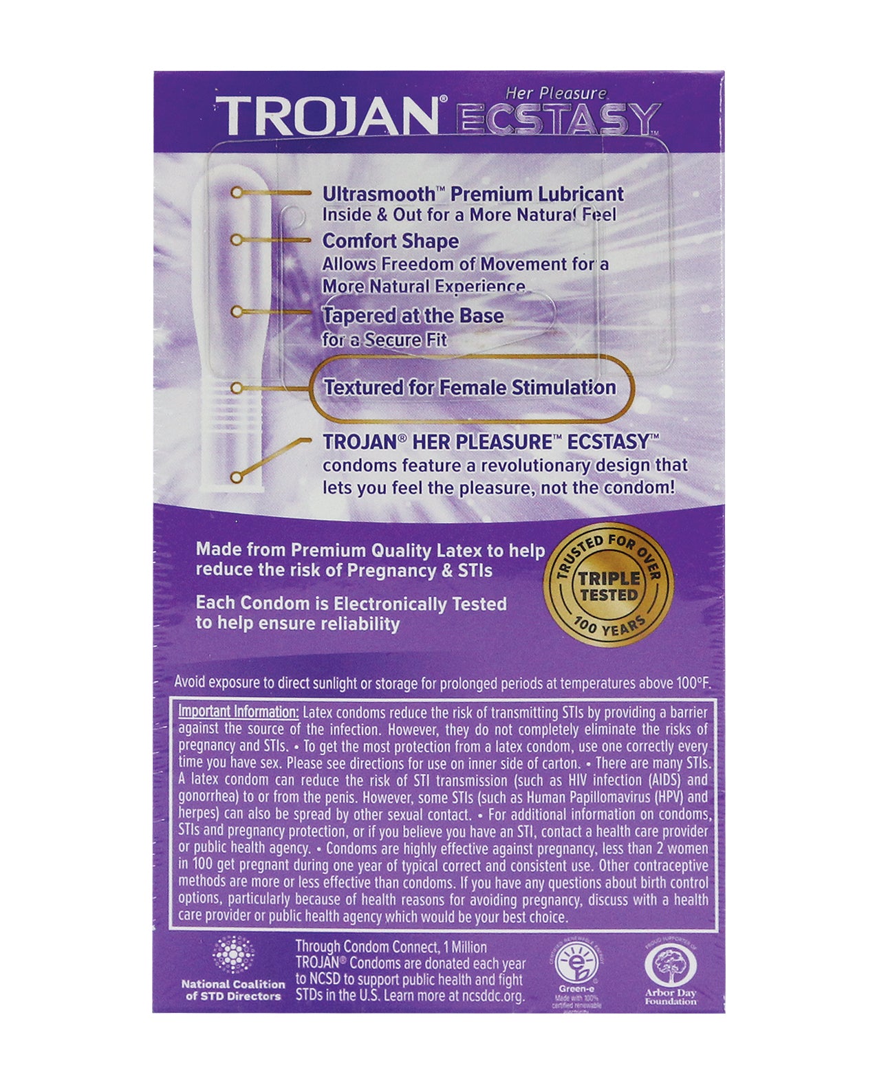 Trojan su placer éxtasis caja 10 Imagen secundaria del producto