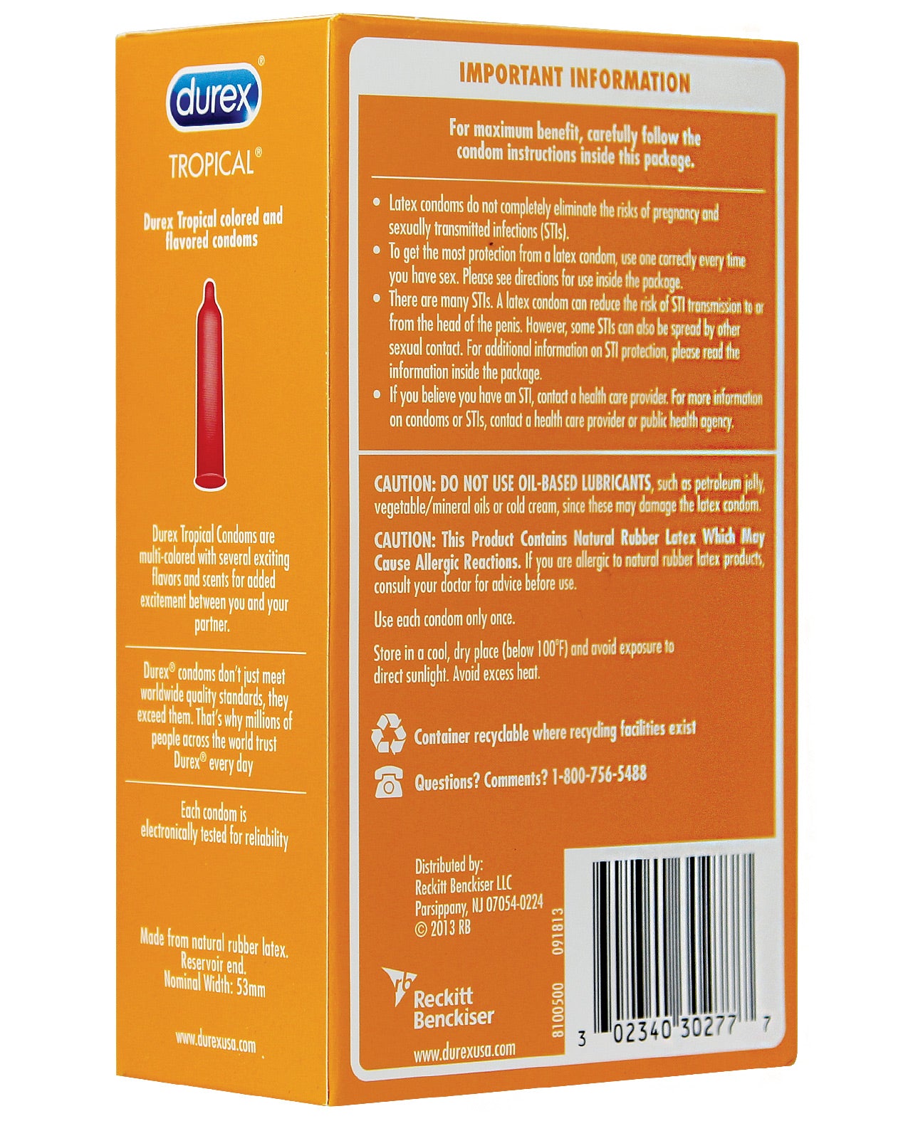Durex Tropical Flavors 12 Pack Secondary image