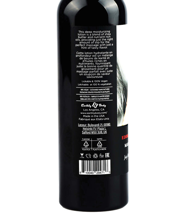 Earthly Body Hemp Seed by Night Edible LOTION Watermelon 8 fl oz