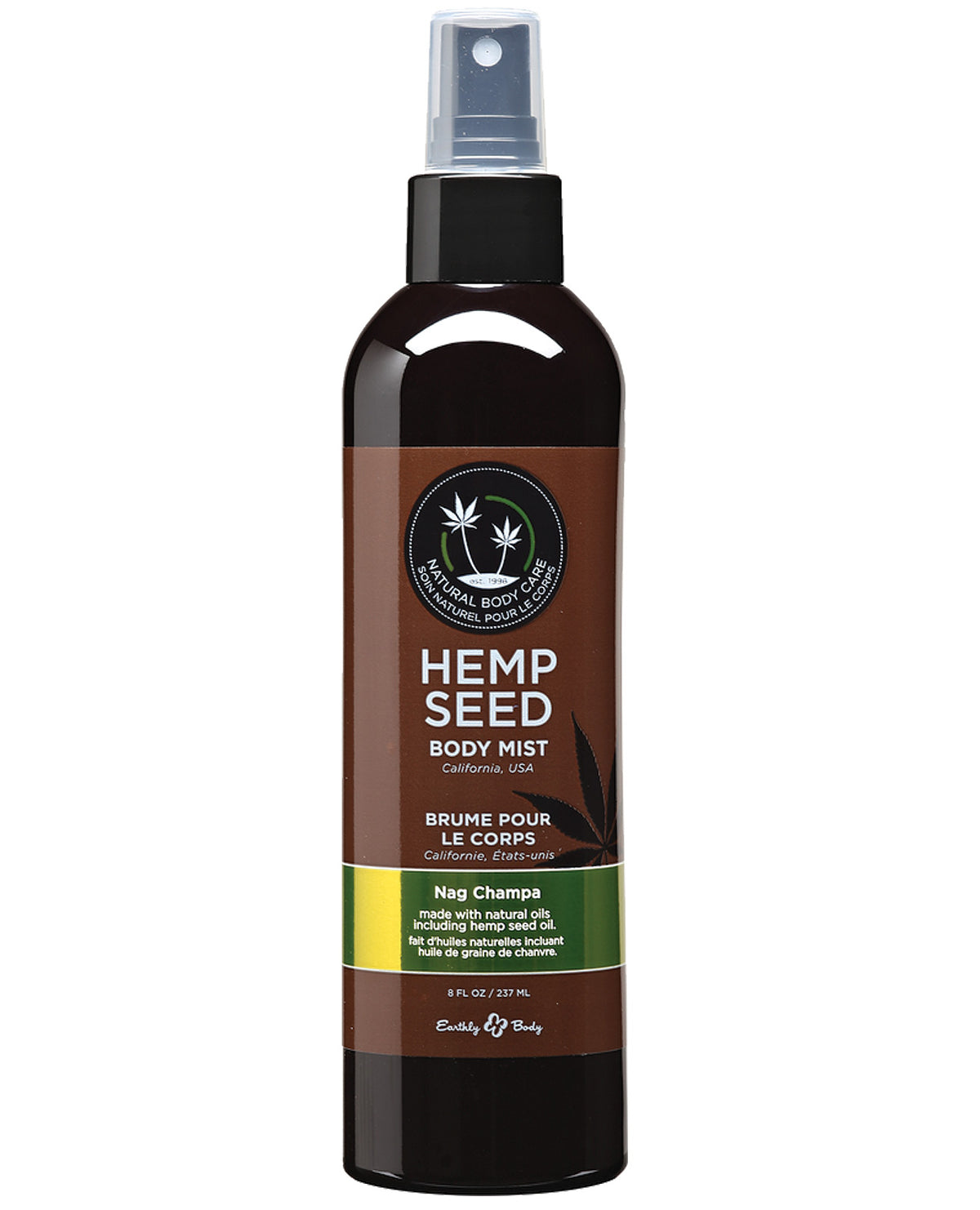 Earthly Body Hemp Seed Moisturizing Body Mist Nag Champa 8 fl oz Imagen principal del producto