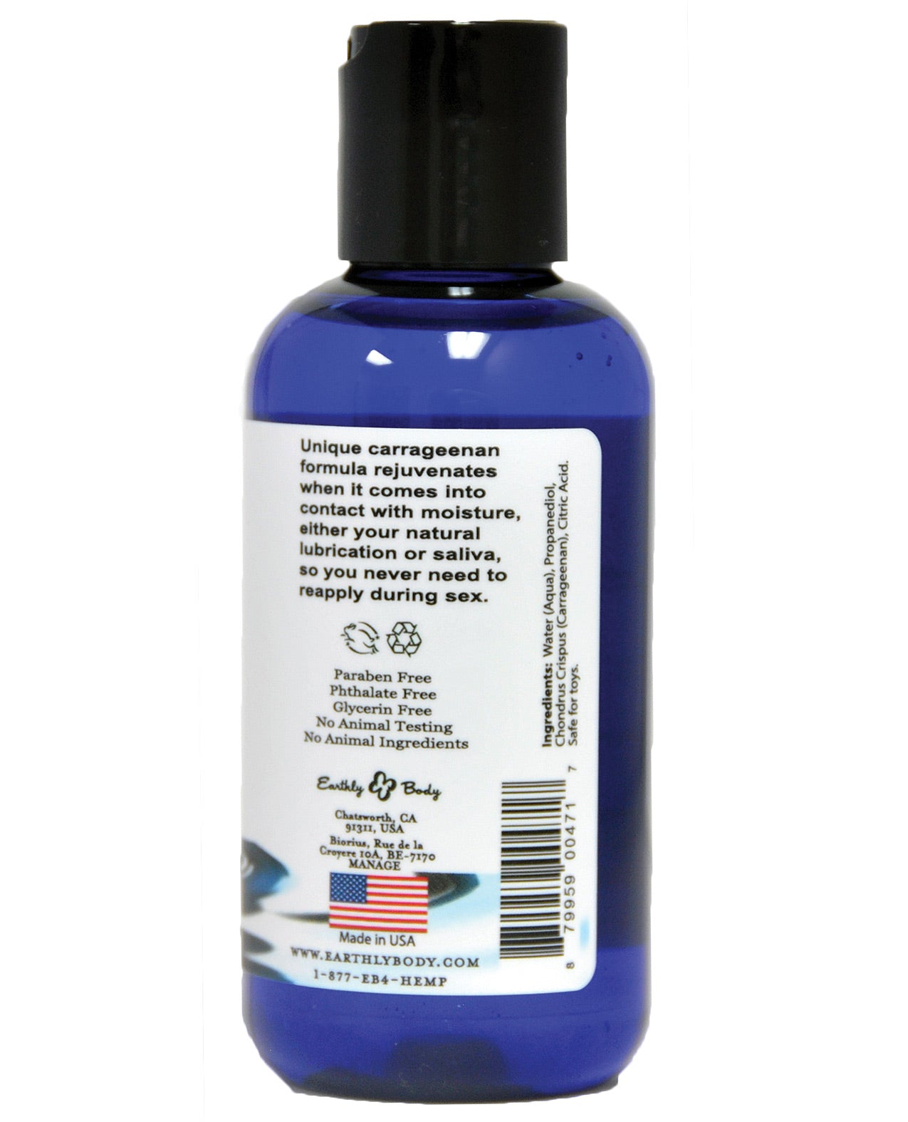 water slide lubricant Earthly Body Waterslide Personal Moisturizer Lube - 8 fL oz for sale online