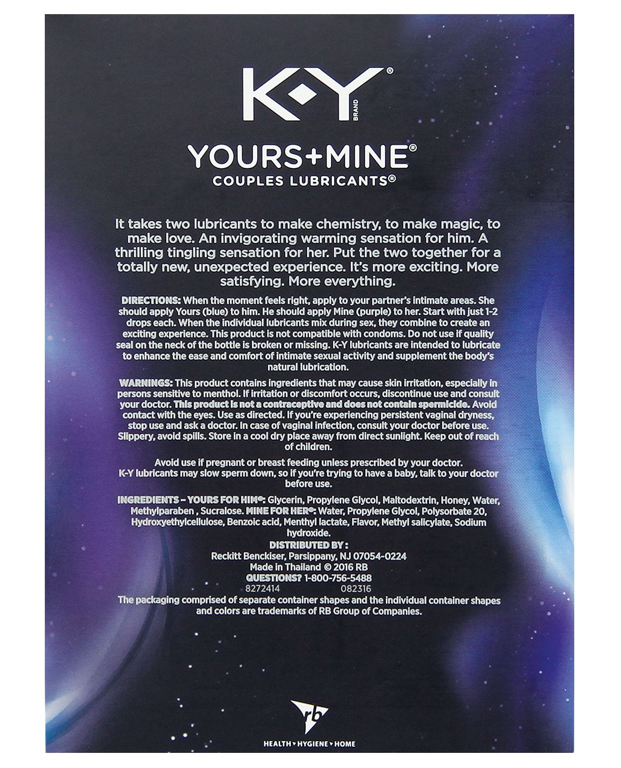 K-Y Juego de regalo Yours & Mine 2 x 45 ml Imagen secundaria del producto