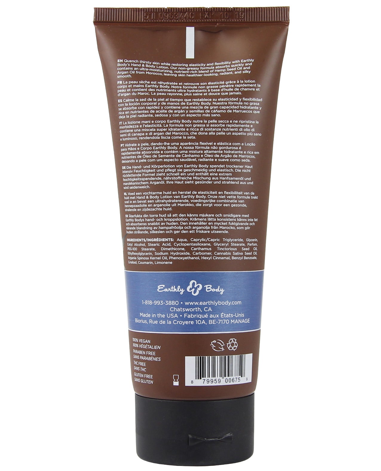 Loción para manos y cuerpo Earthly Body Noches marroquíes 7 fl oz Imagen secundaria del producto