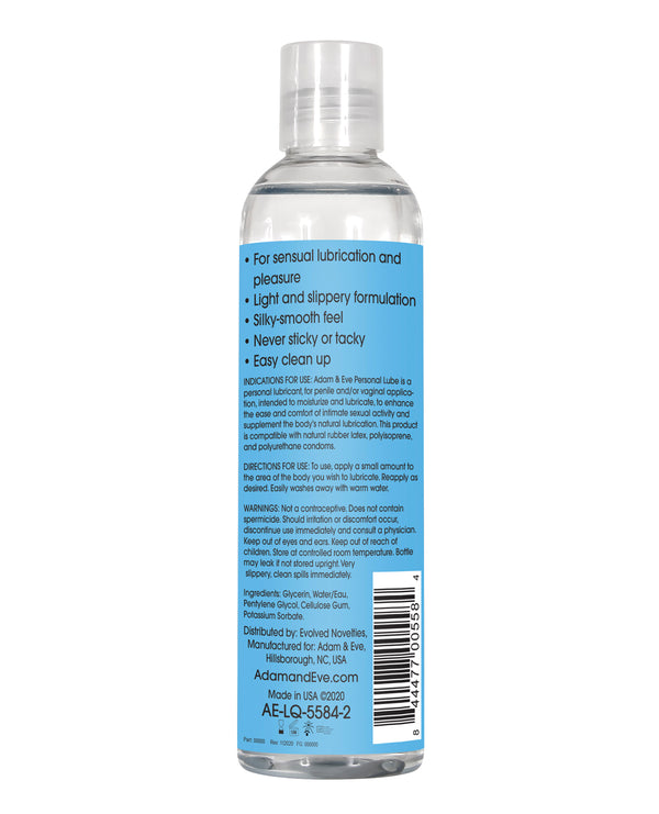 Adam & Eve Personal Water Based Lube 8 fl oz