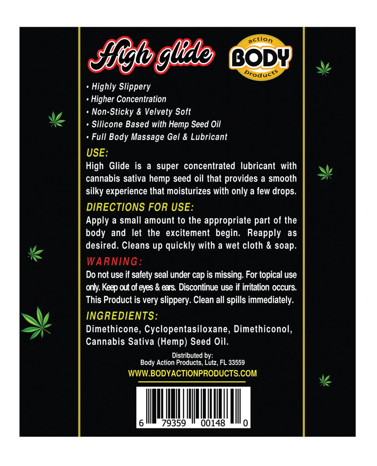 High Glide Erotic Lubricant