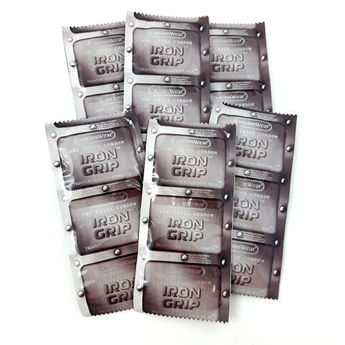 Caution Wear Iron Grip natural rubber condoms ️ WorldCondoms