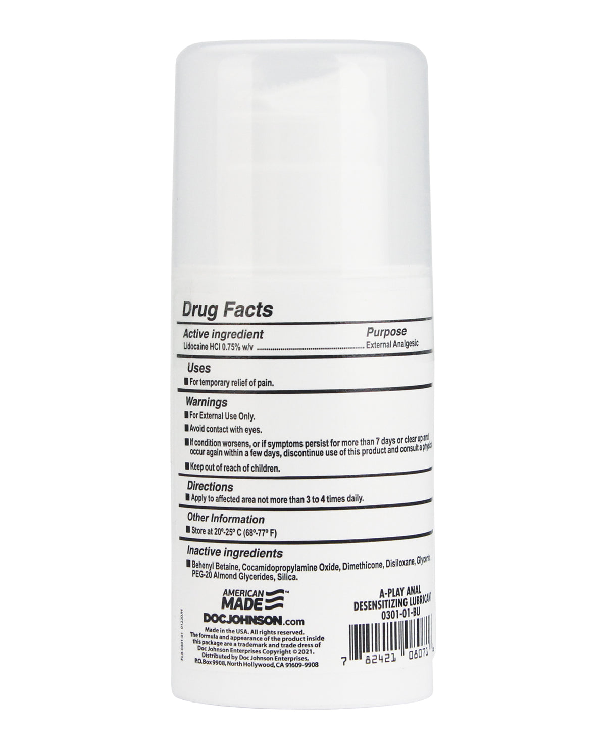 A Play ANAL Desensitizing Gel 3.4 fl oz