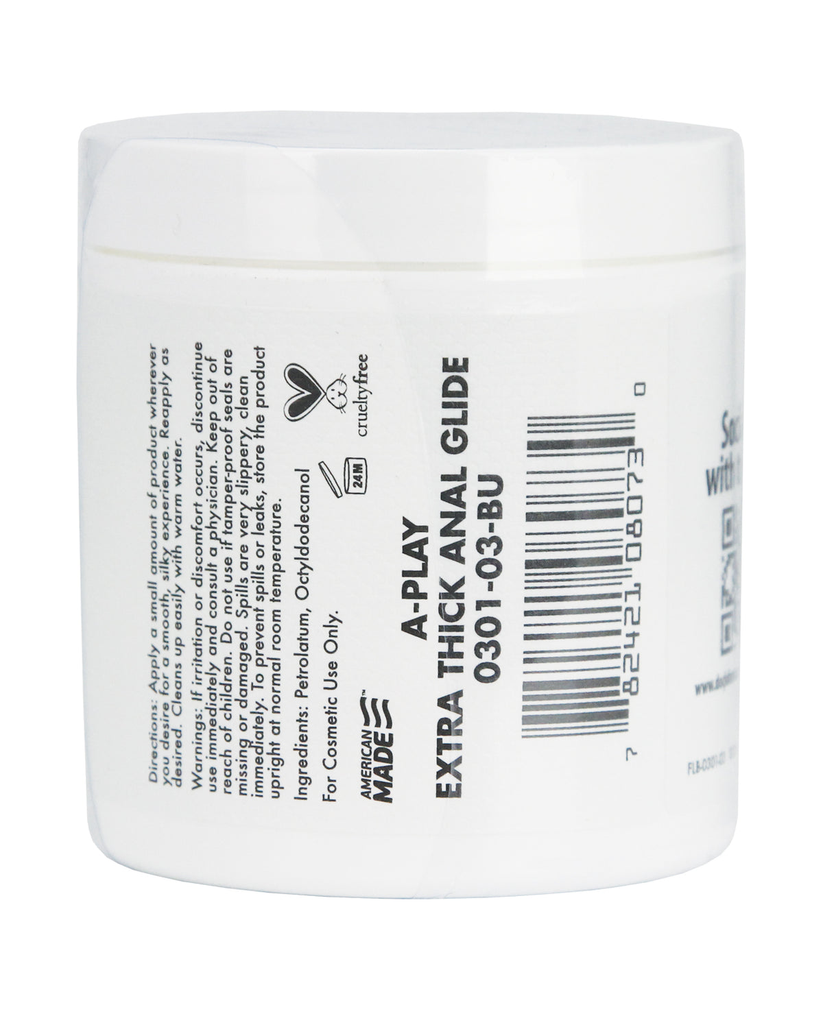 A Play Extra Thick ANAL Glide Cushioning Oil based Formula 4.5 fl oz