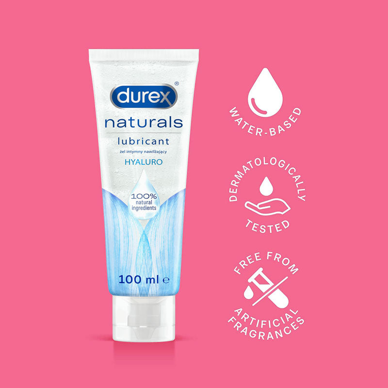 Durex Naturals Hyaluro Lubricant WorldCondoms Durex Naturals Hyaluro Lubricant WorldCondoms