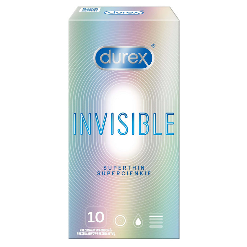 Durex Invisible Extra Lubricated Condoms 10 Box ️ World Condoms ...