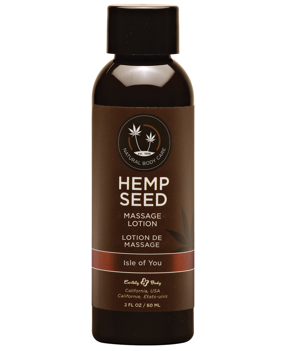 Earthly Body Hemp Seed Massage LOTION Isle of You 2 fl oz