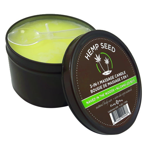 earthly body 3 in 1 massage candle naked in the woods 170g 