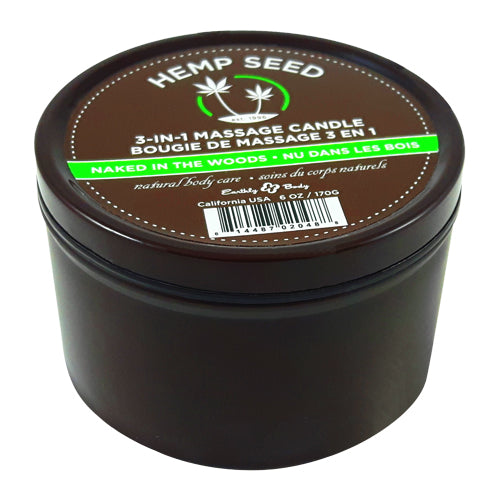 Earthly Body 3-in-1 Massage Candle Naked in the Woods 170g Imagen principal del producto