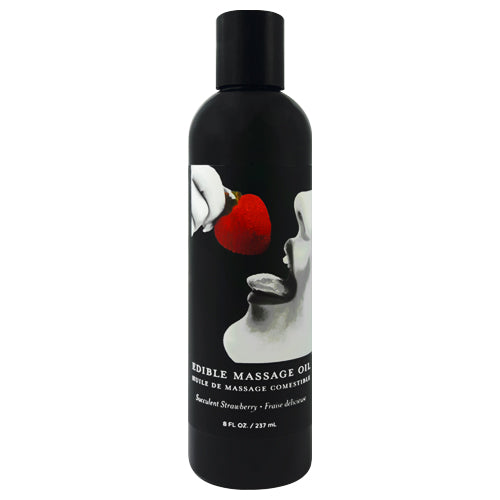 Earthly Body Strawberry Edible Massage Oil Imagen secundaria del producto
