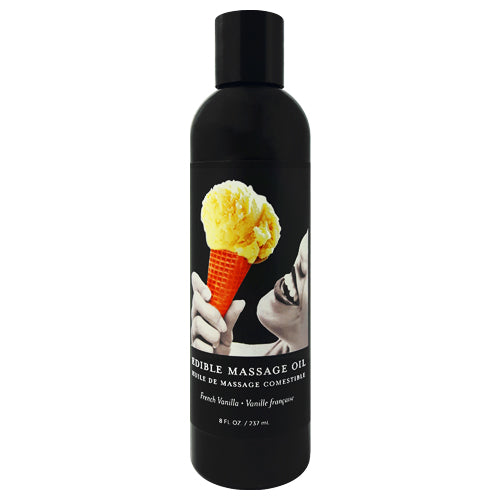 earthly body vanilla edible massage oil 